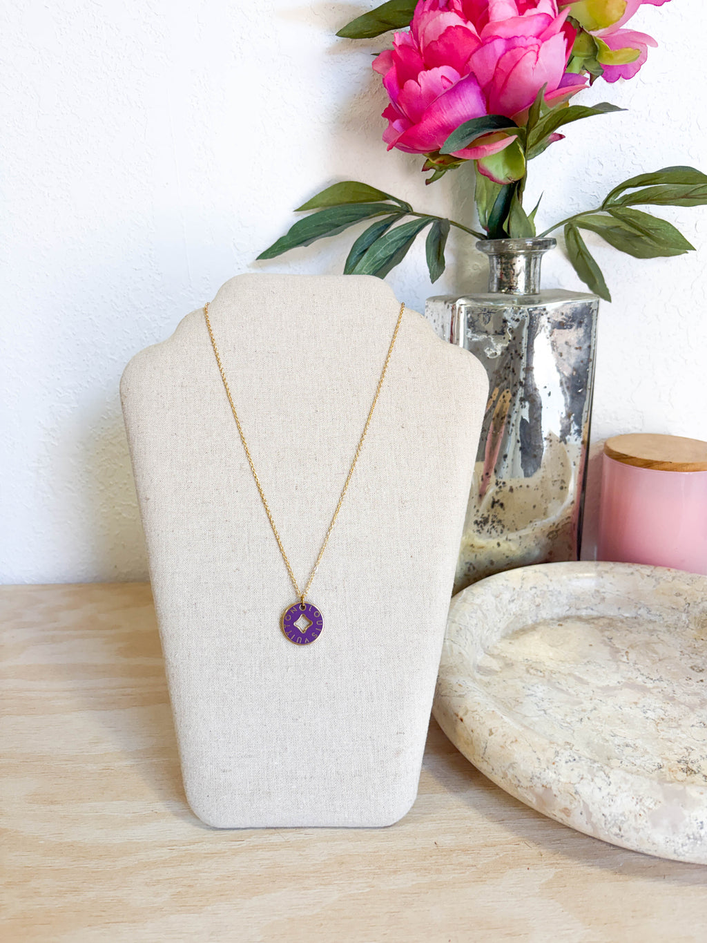 Upcycled Louis Vuitton Reversible Charm Necklaces *Final Sale*