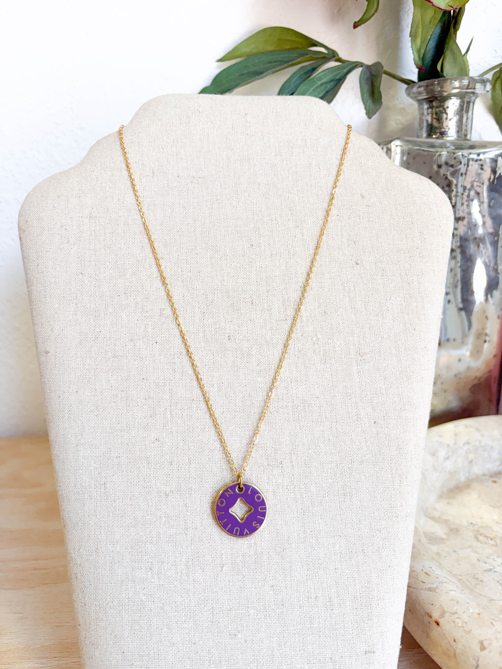Upcycled Louis Vuitton Reversible Charm Necklaces *Final Sale*