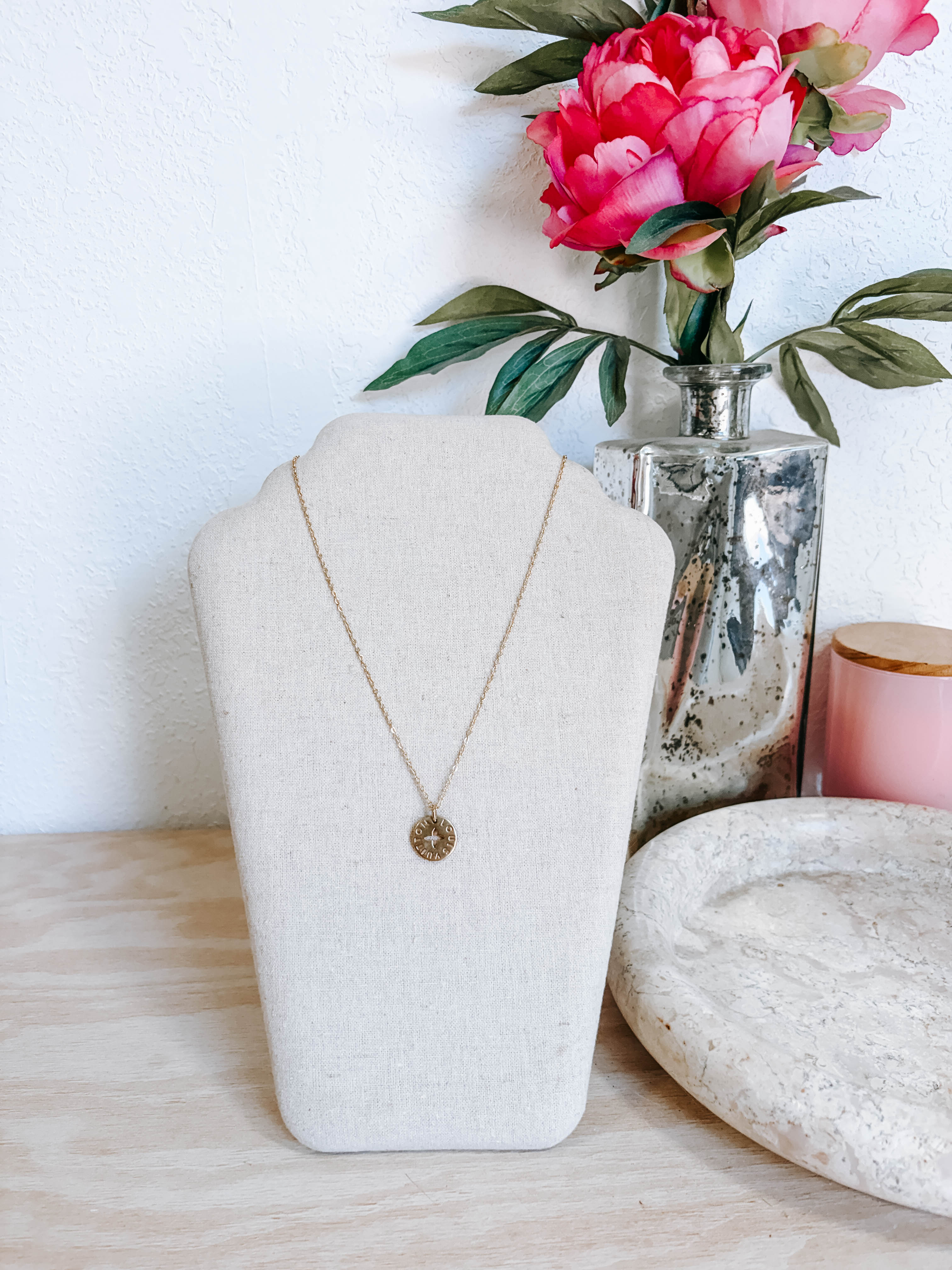 Upcycled Louis Vuitton Round Charm Necklaces *Final Sale*