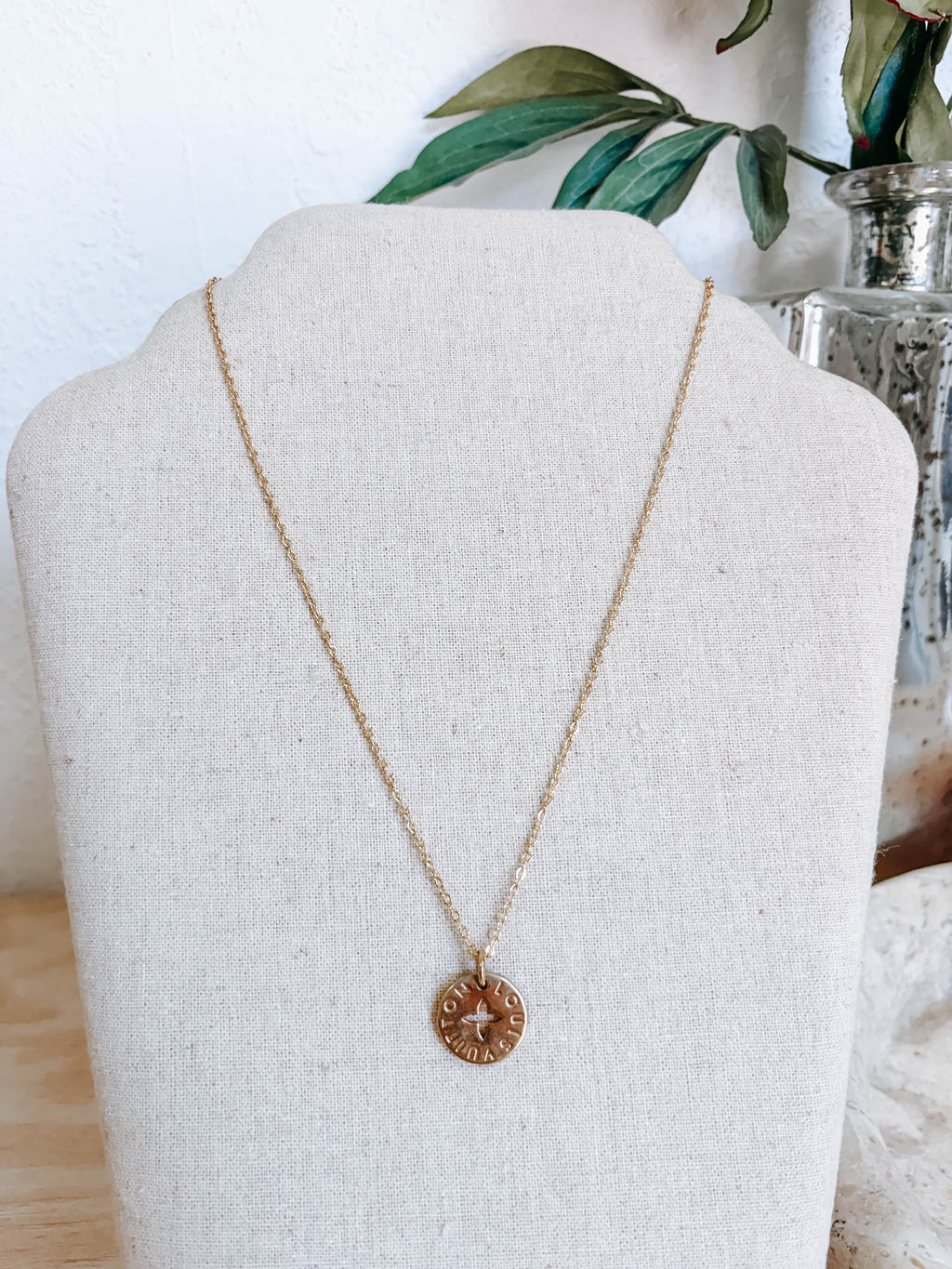 Upcycled Louis Vuitton Round Charm Necklaces *Final Sale*