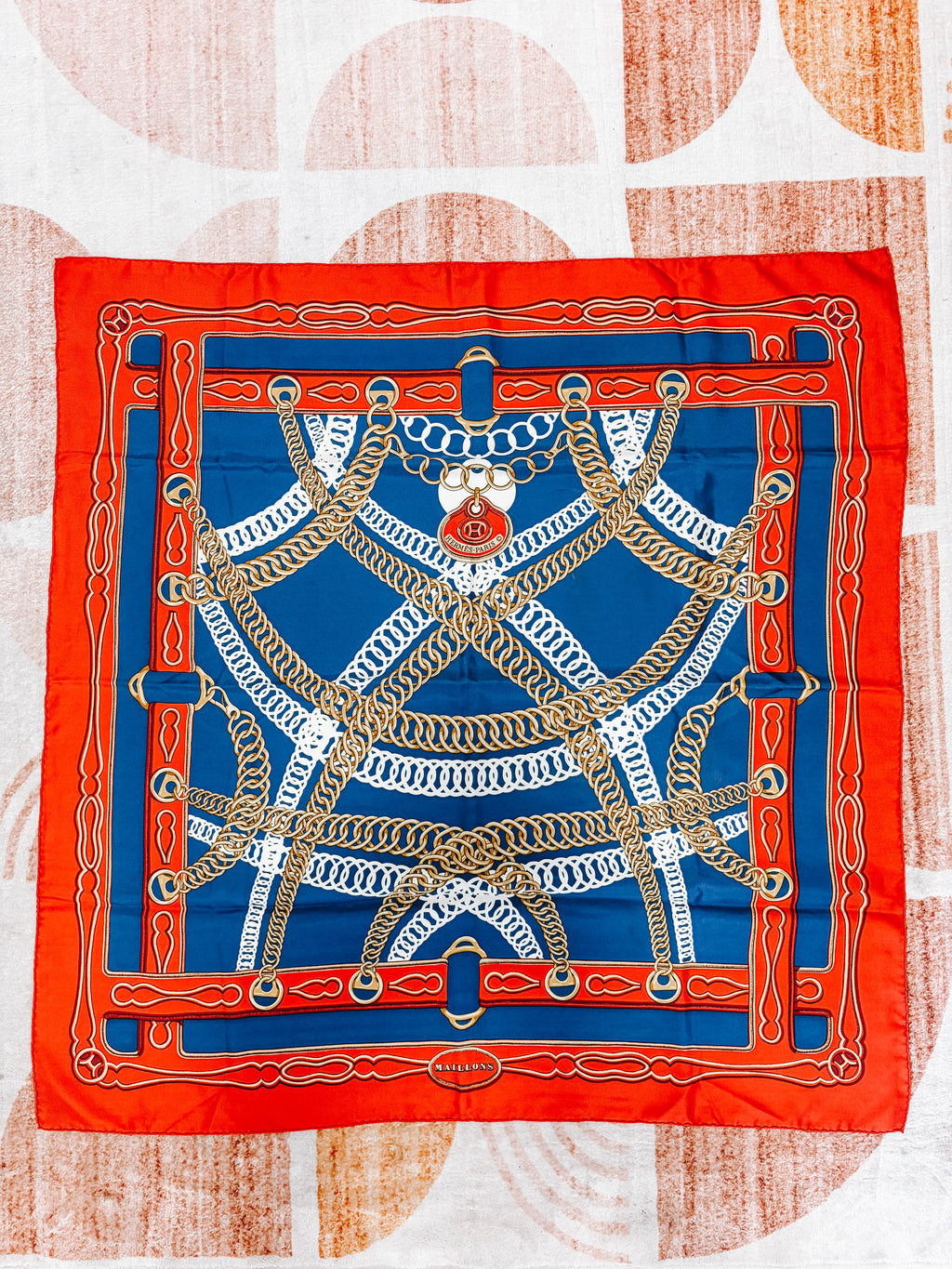 Pre-Owned Hermes Carre 90 Maillons Scarf *Final Sale*