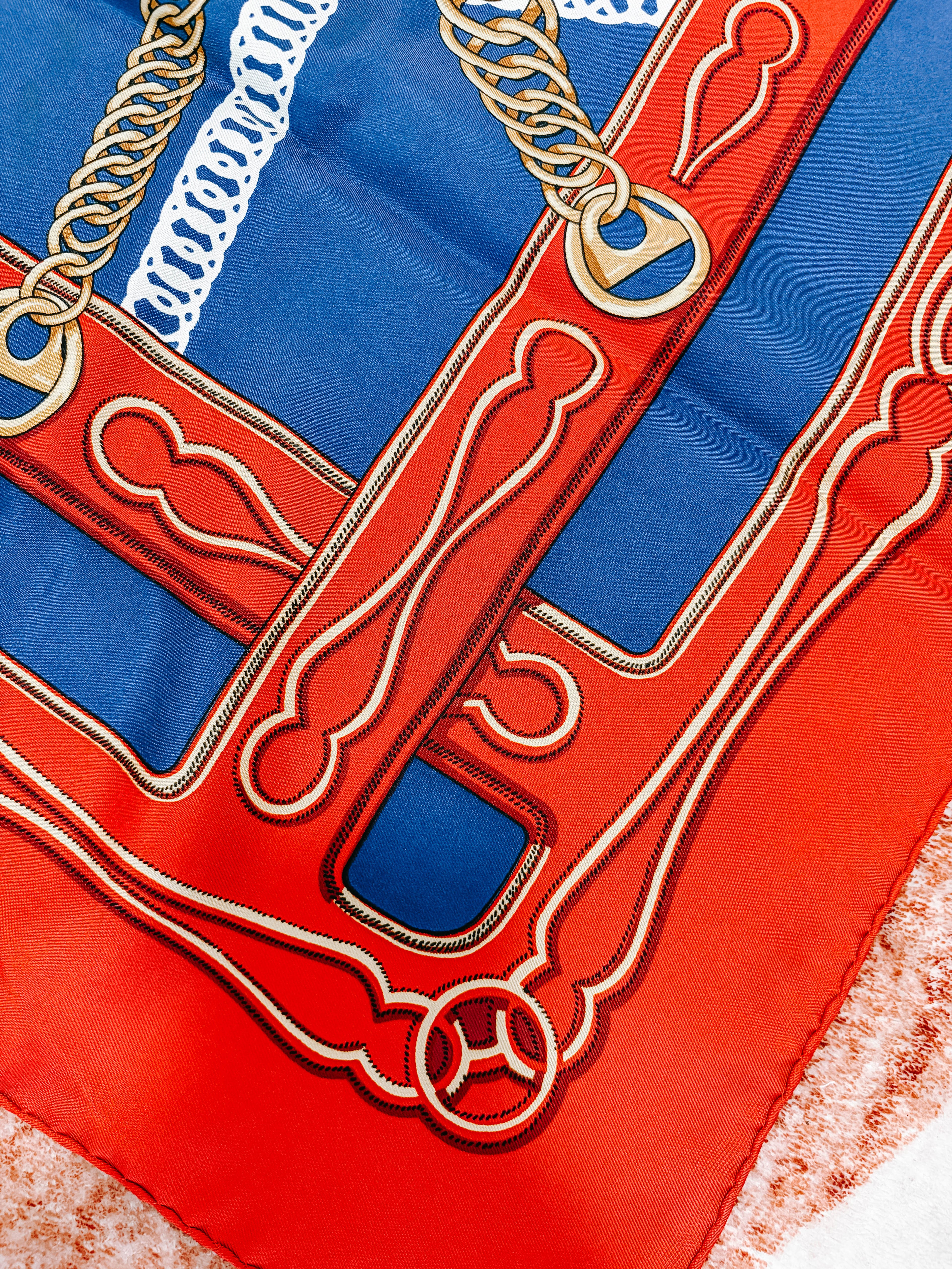Pre-Owned Hermes Carre 90 Maillons Scarf *Final Sale*