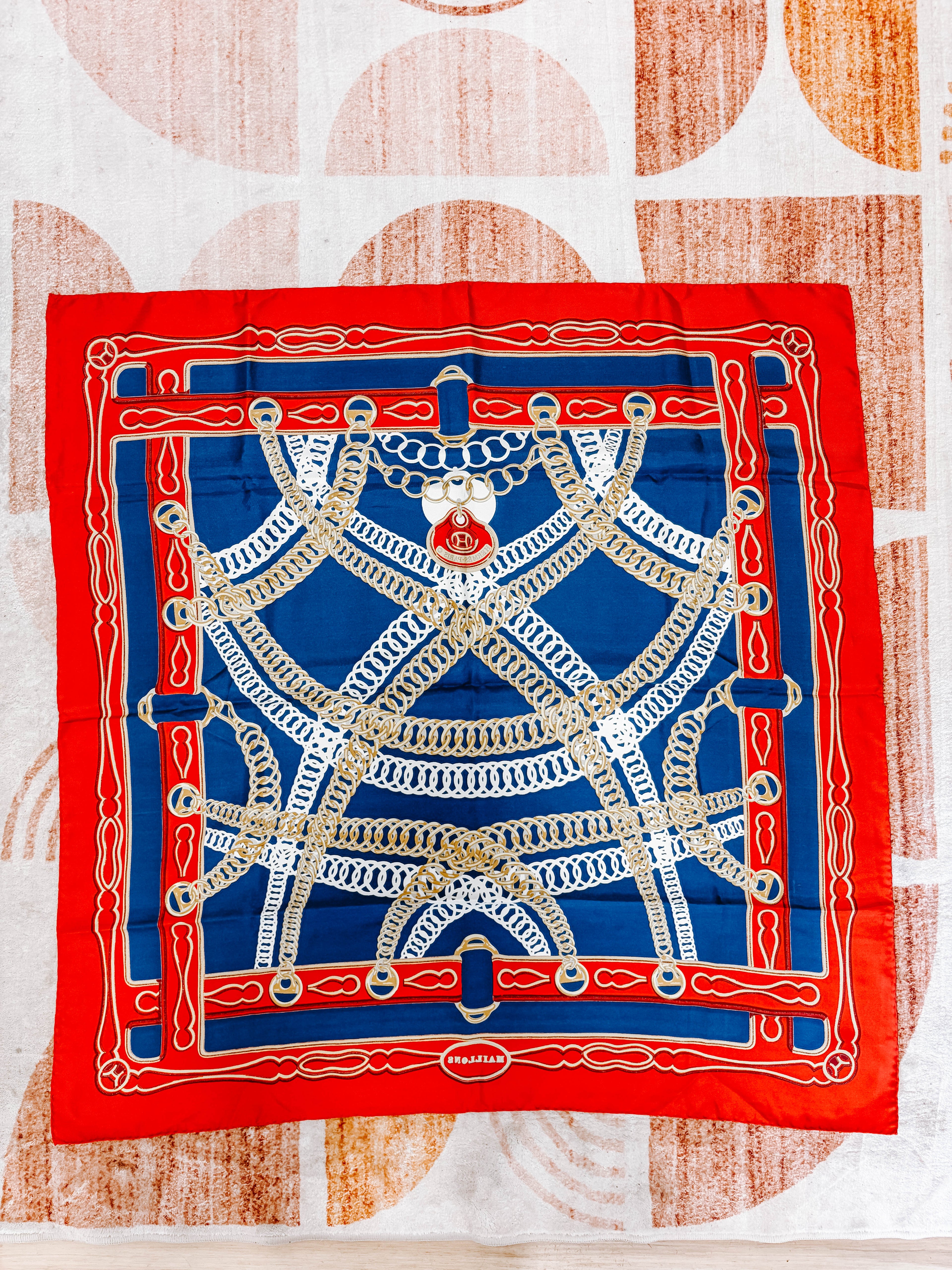 Pre-Owned Hermes Carre 90 Maillons Scarf *Final Sale*