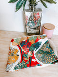Pre-Owned Hermes Carre 90 Scarf Grands Fonds Deep Sea Fish *Final Sale*