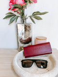 Pre-Owned Gucci Black Wide Frame Sunglasses with Case