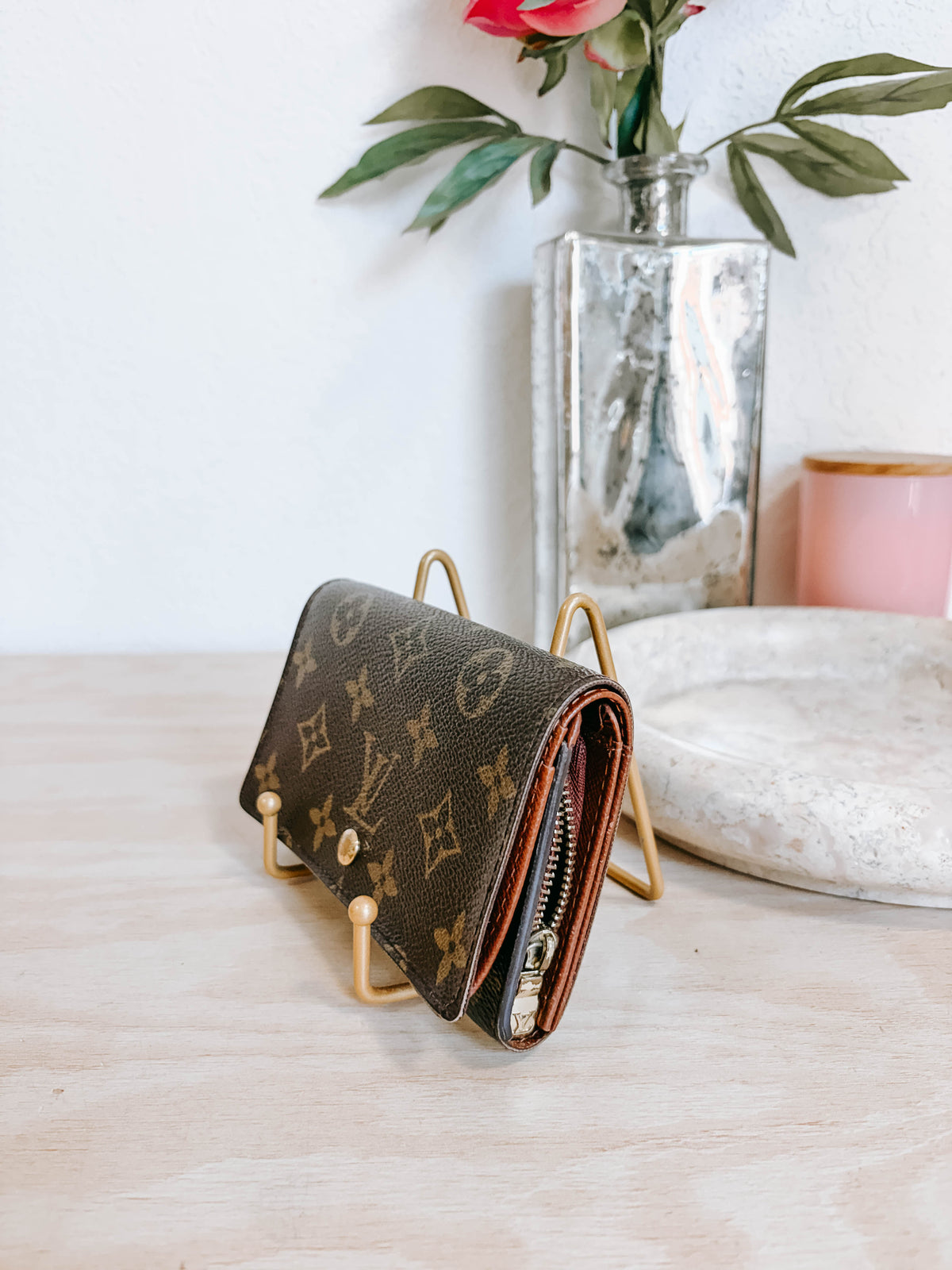 Pre-Owned Louis Vuitton Monogram Porte Tresor Compact Wallet