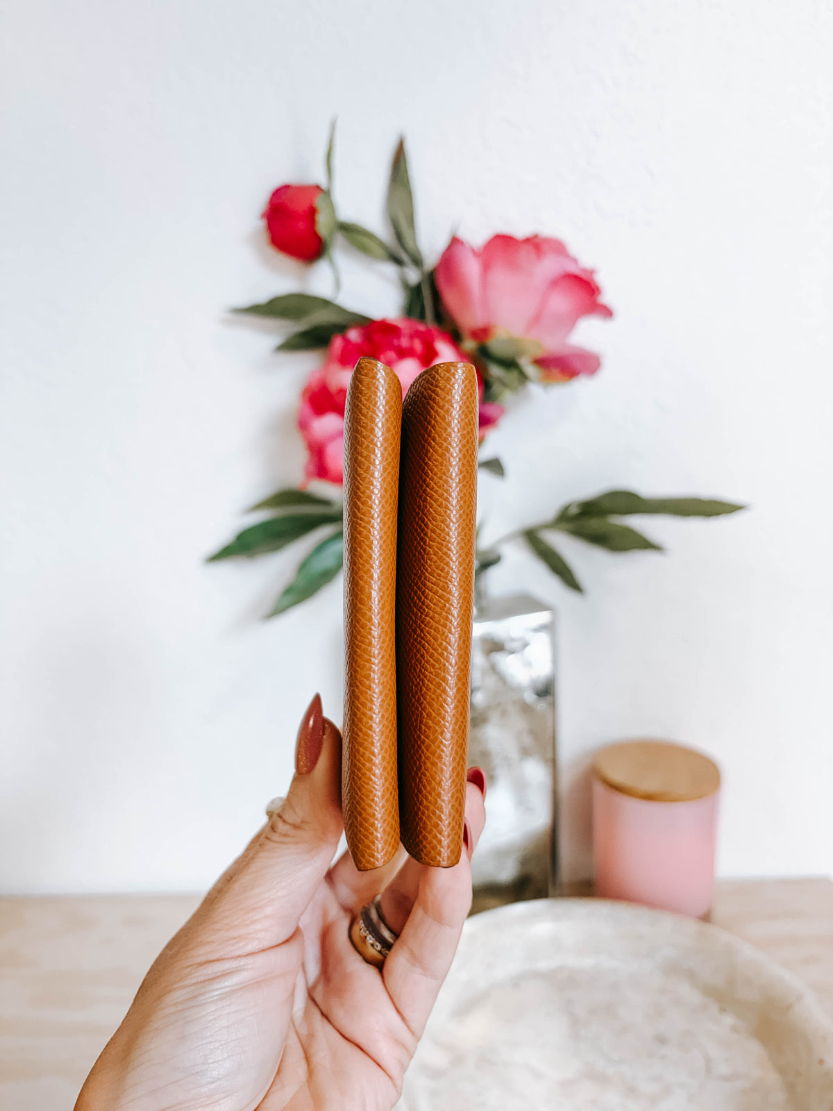 Pre-Owned Hermes Calvi Duo Compact Card Holder