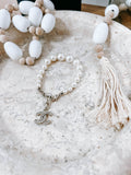 Chanel Graduated Pearl Crystal CC Bracelet