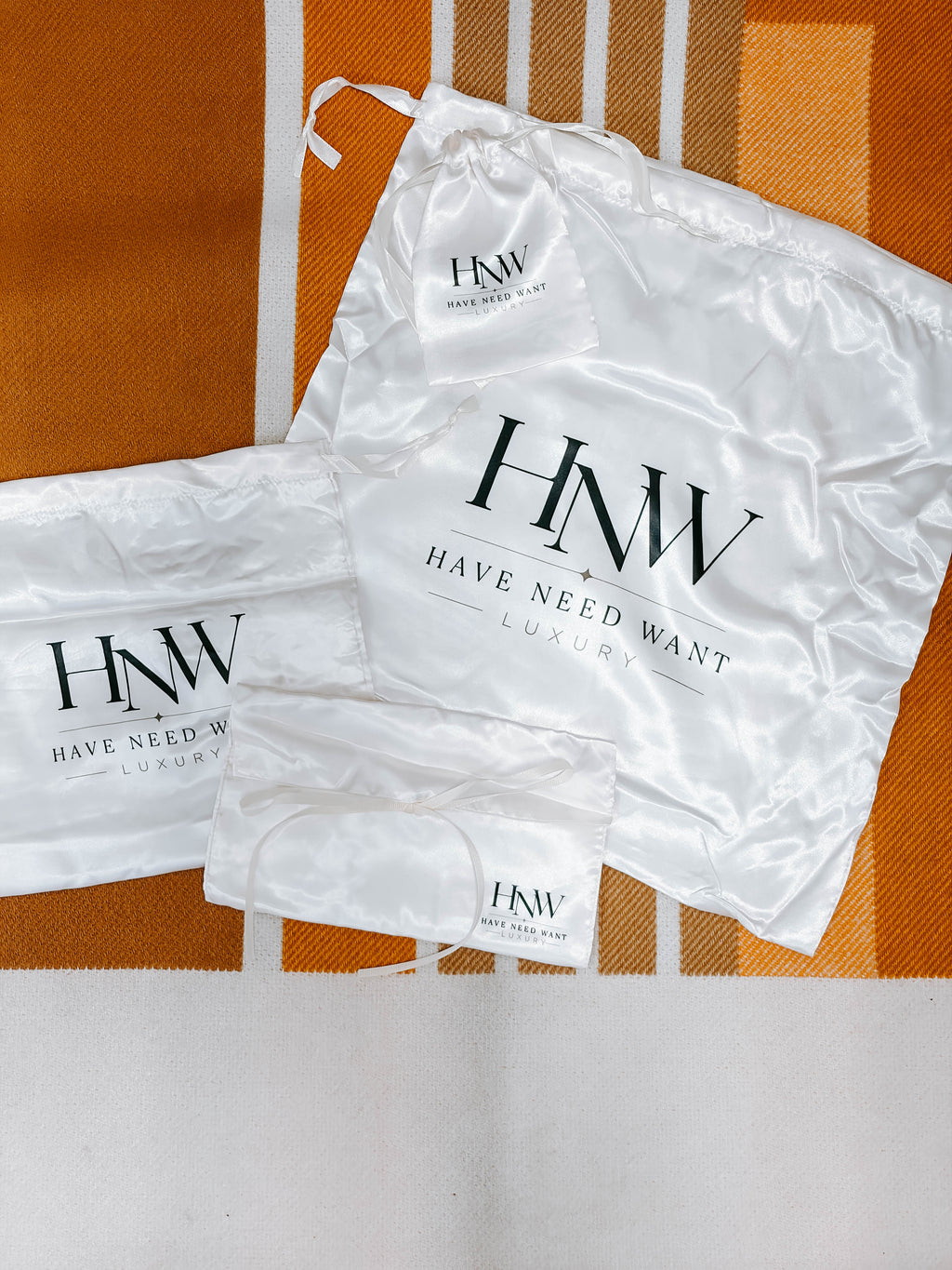 Have Need Want Luxury™ Branded Satin Dust Bags