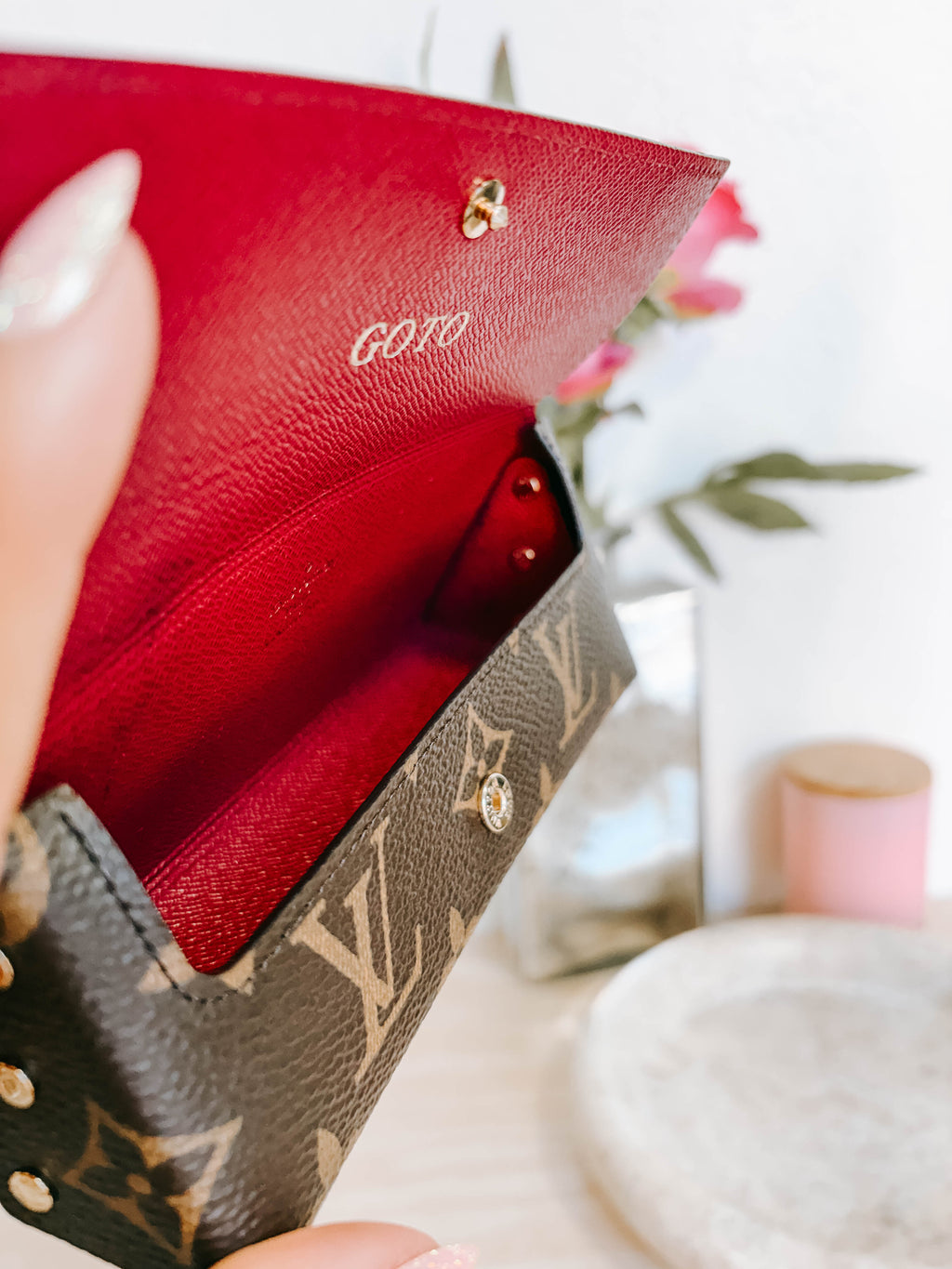 Louis Vuitton Monogram Rivet Pochette Pen Case – Fuchsia Pink Interior