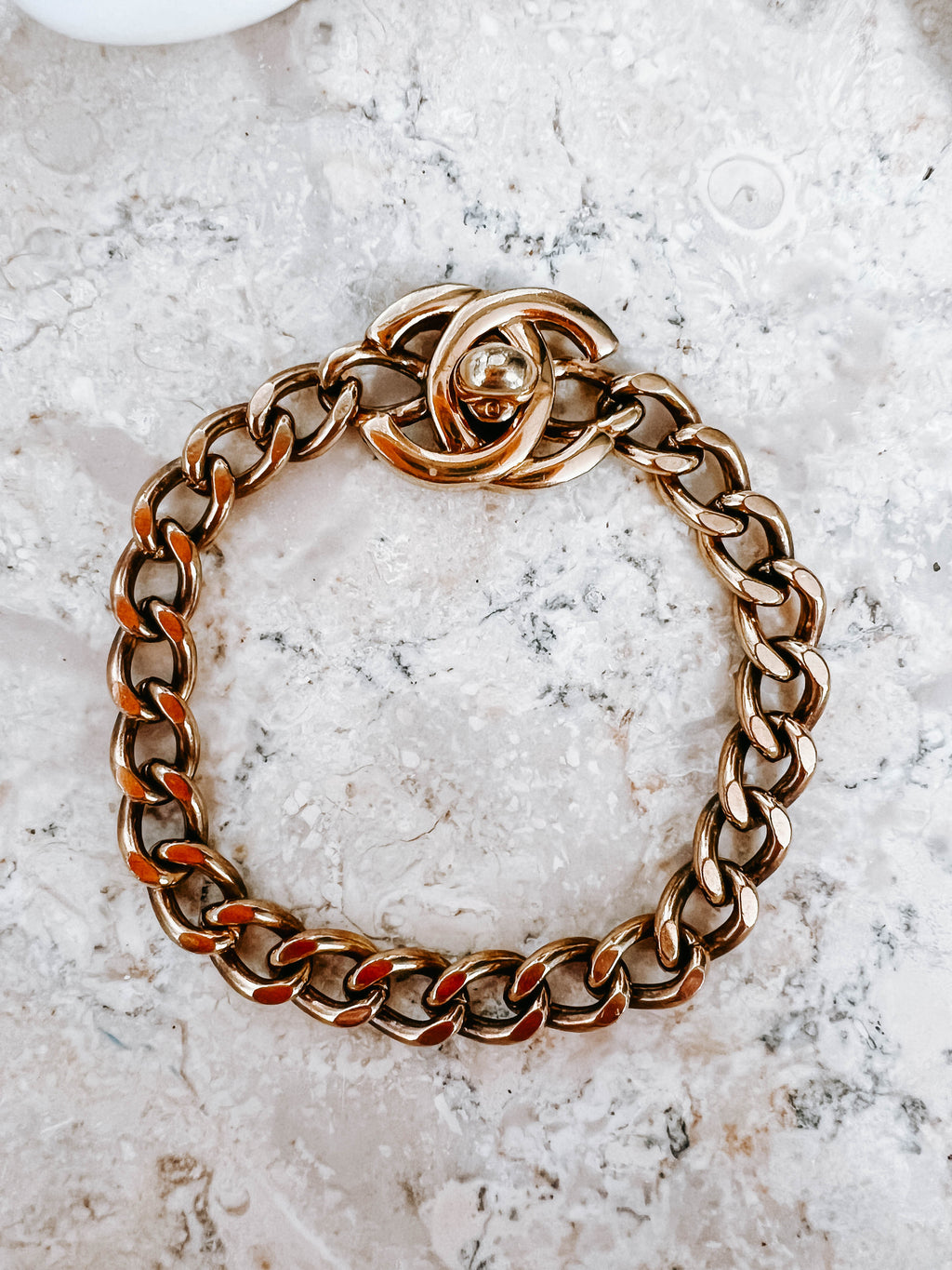 1996 Chanel CC Turnlock Bracelet 17.5cm