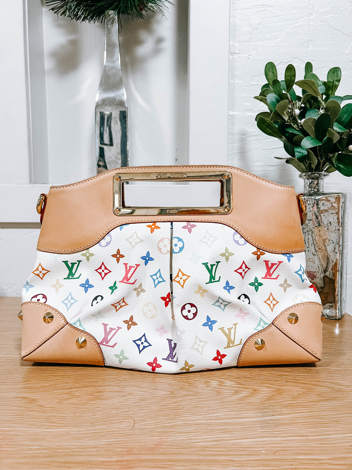 Louis Vuitton Murakami White Multicolor Judy MM