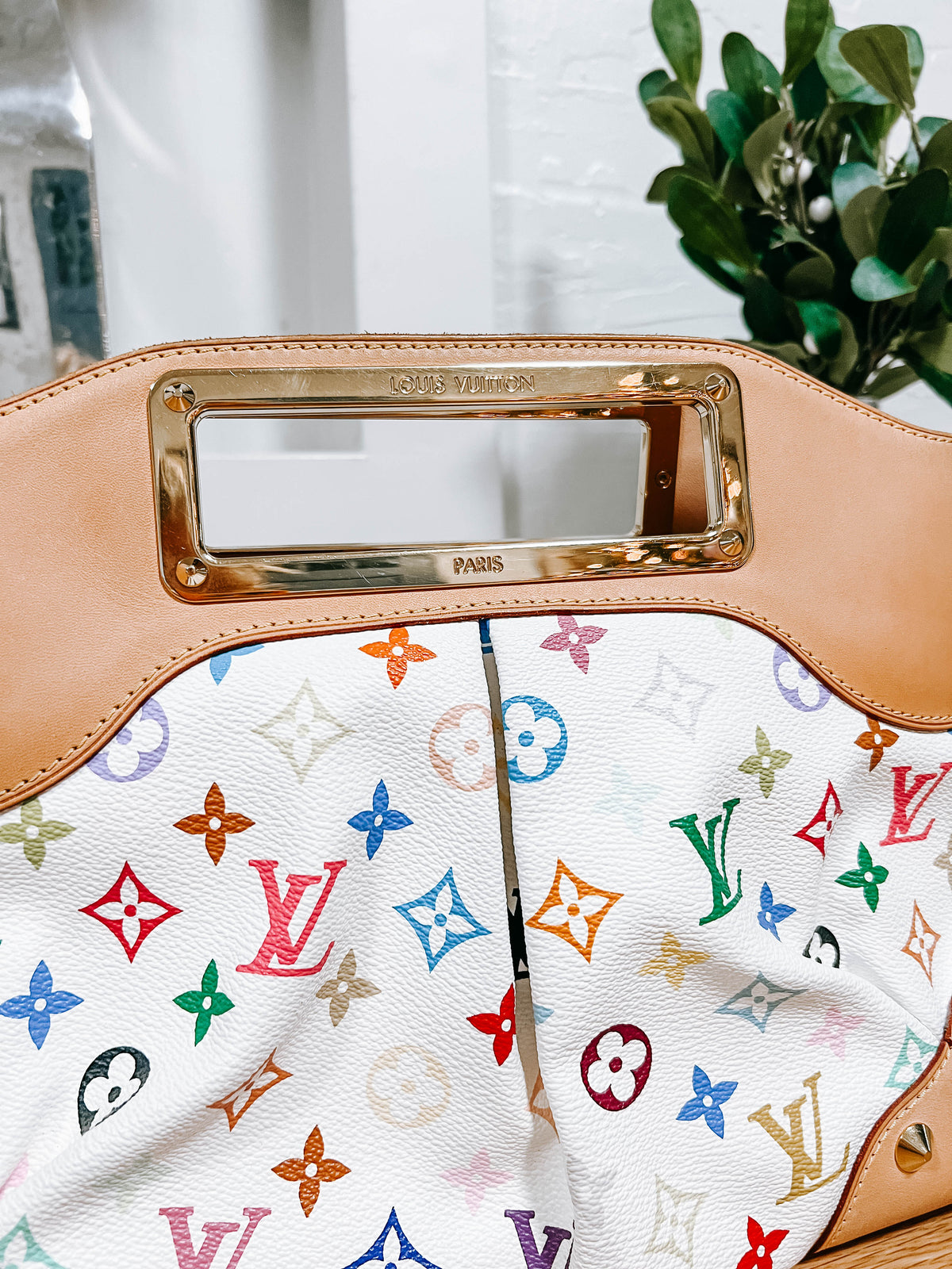 Louis Vuitton Murakami White Multicolor Judy MM