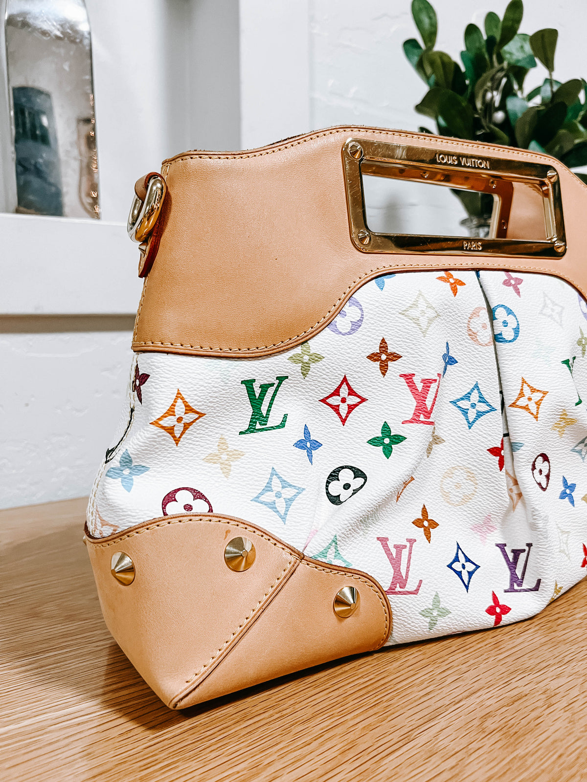 Louis Vuitton Murakami White Multicolor Judy MM