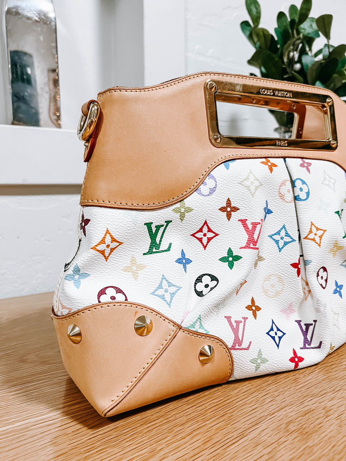 Louis Vuitton Murakami White Multicolor Judy MM