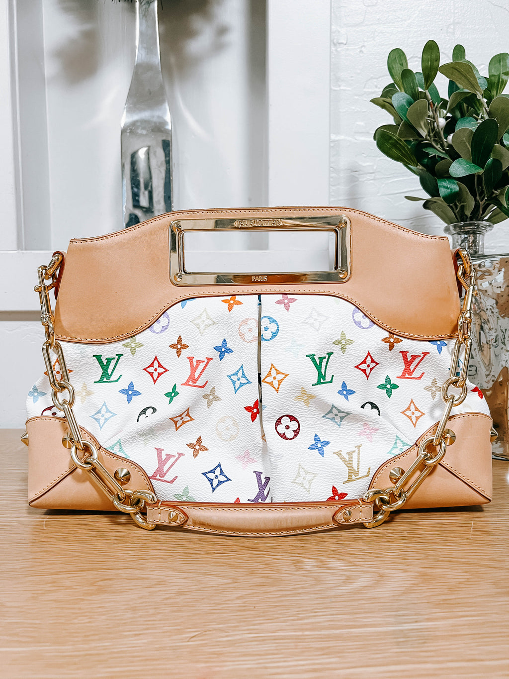 Louis Vuitton Murakami White Multicolor Judy MM