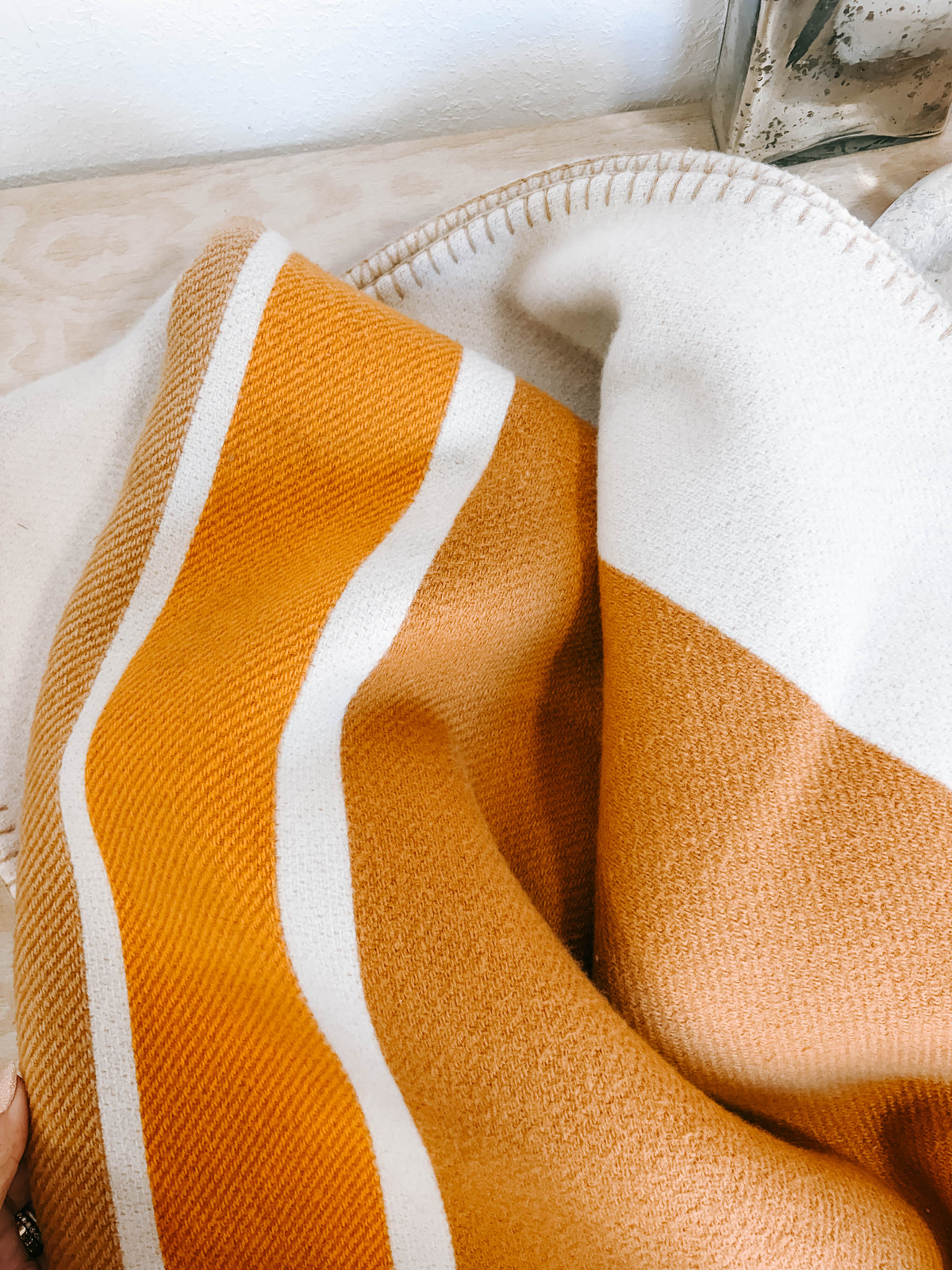 Pre-Owned Hermès Ithaque Blanket – Jacquard-Woven Merino Wool