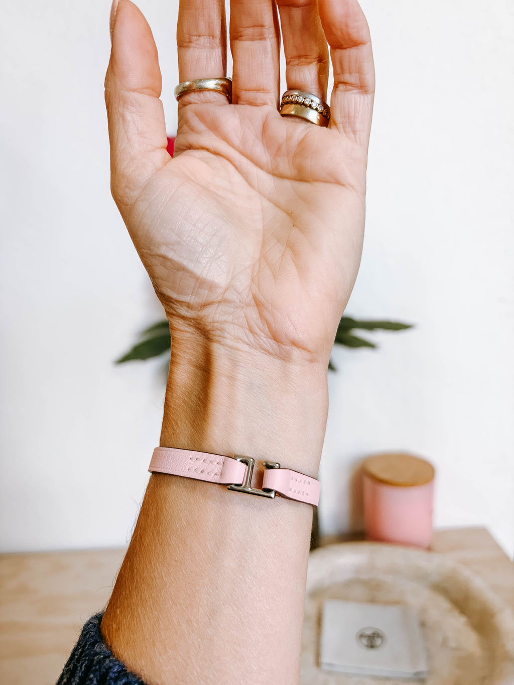 Pre-Owned Hermes Rivale Mini Bracelet - Rose Sakura