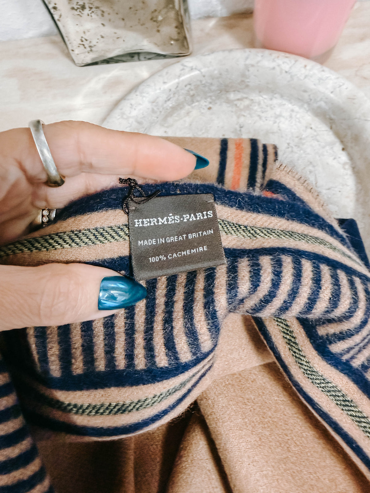 Pre-Owned Hermès Lisières Stole – BNWT