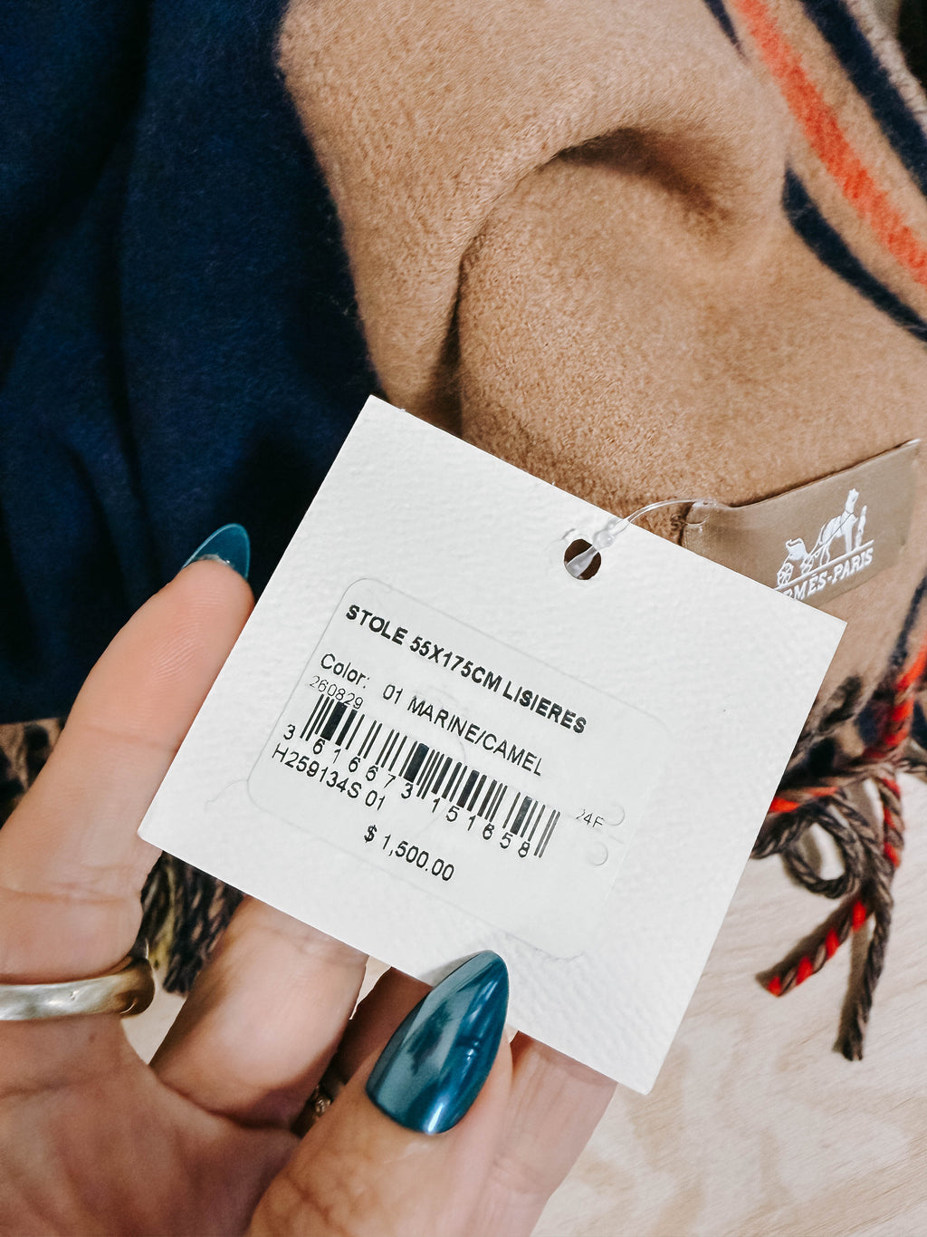 Pre-Owned Hermès Lisières Stole – BNWT