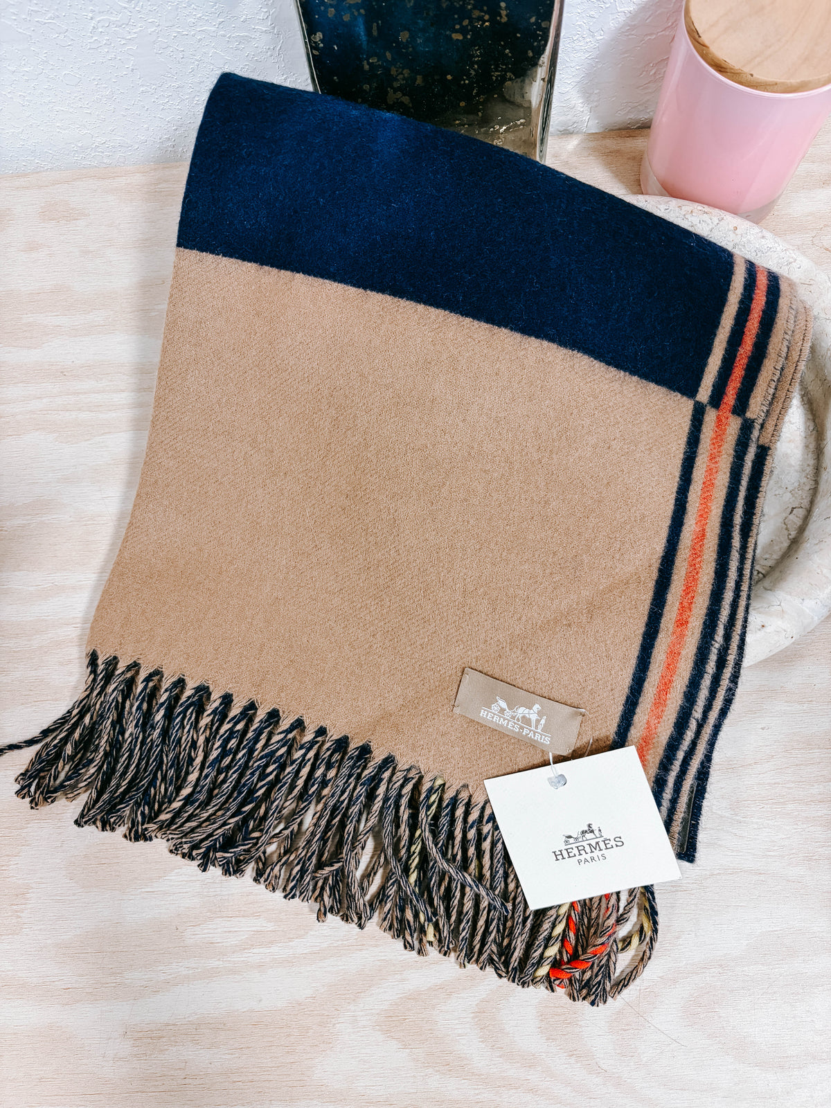 Pre-Owned Hermès Lisières Stole – BNWT