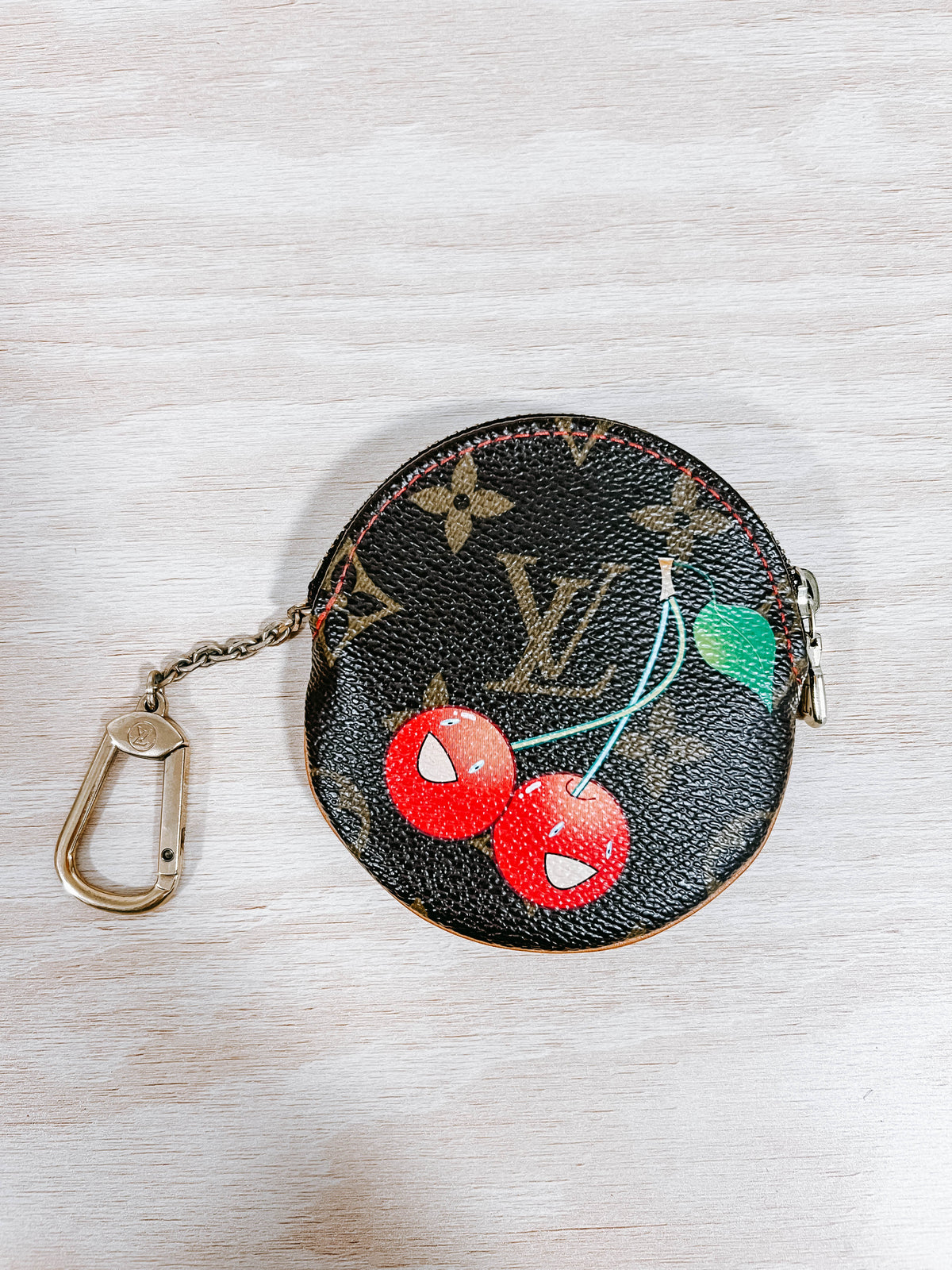 Louis Vuitton Murakami Cherry Round Coin Pouch
