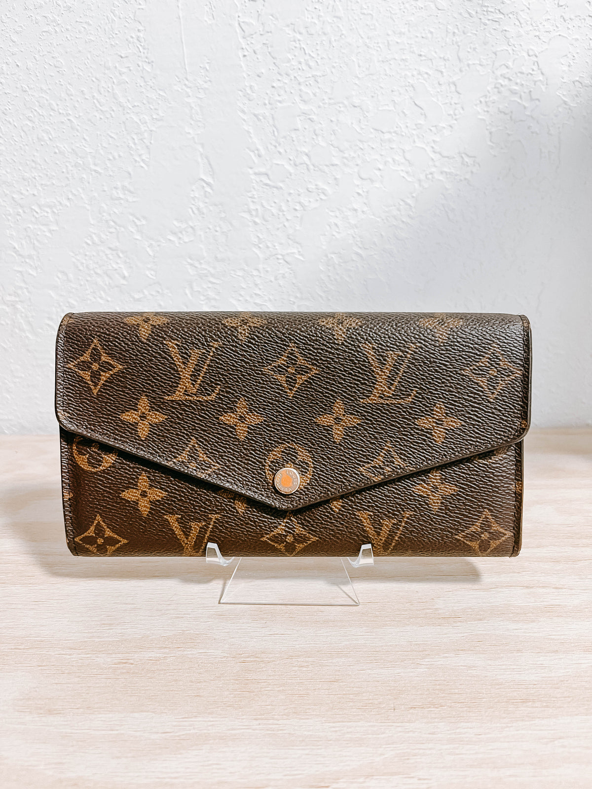 Louis Vuitton Monogram Sarah NM Wallet Cerise