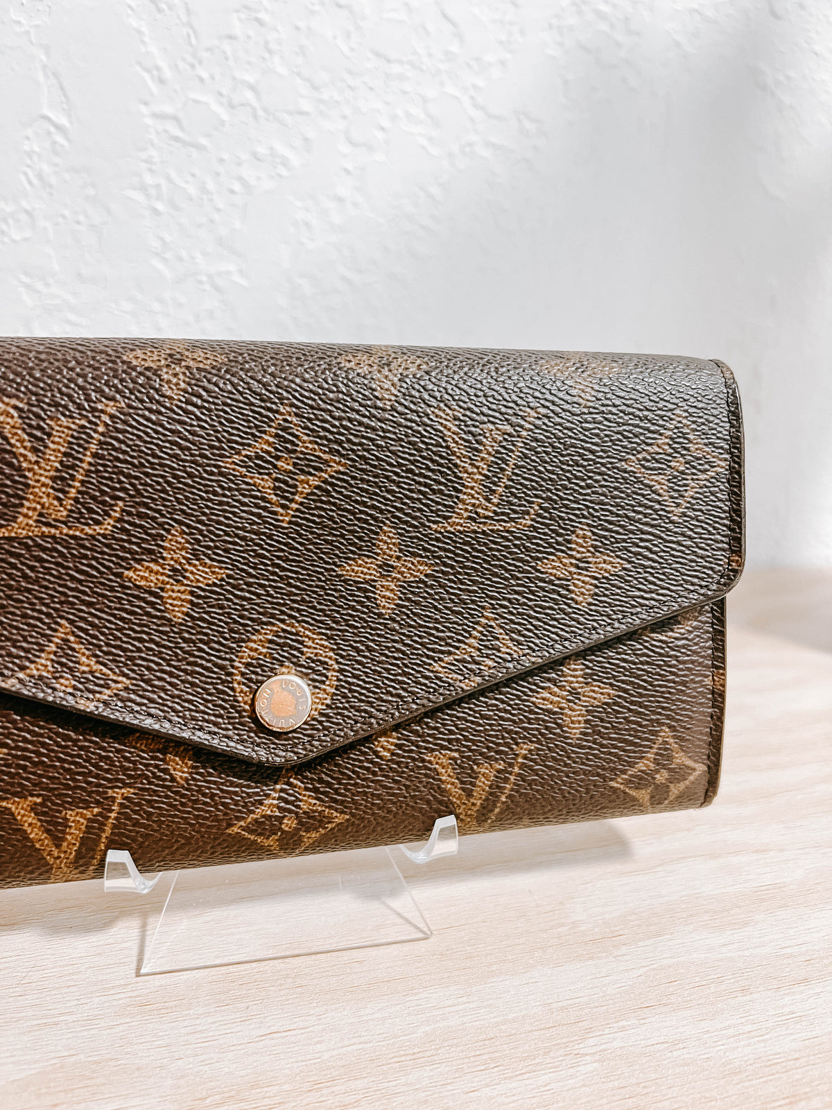 Louis Vuitton Monogram Sarah NM Wallet Cerise