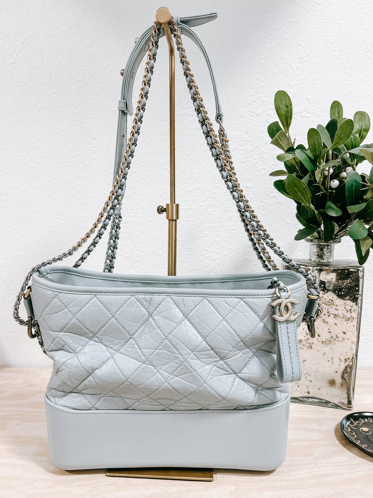 Chanel Aged Calfskin Quilted Medium Gabrielle Hobo Bag