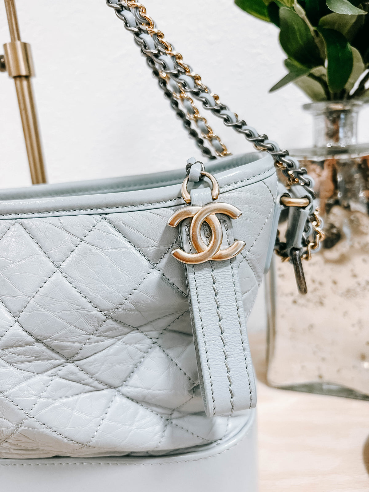 Chanel Aged Calfskin Quilted Medium Gabrielle Hobo Bag