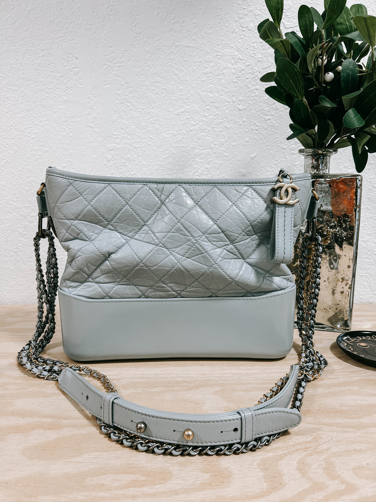 Chanel Aged Calfskin Quilted Medium Gabrielle Hobo Bag