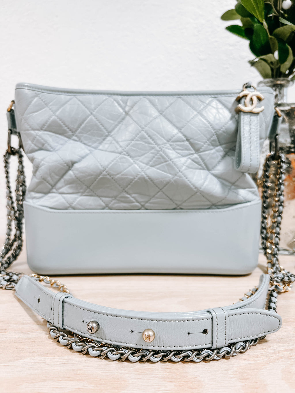 Chanel Aged Calfskin Quilted Medium Gabrielle Hobo Bag