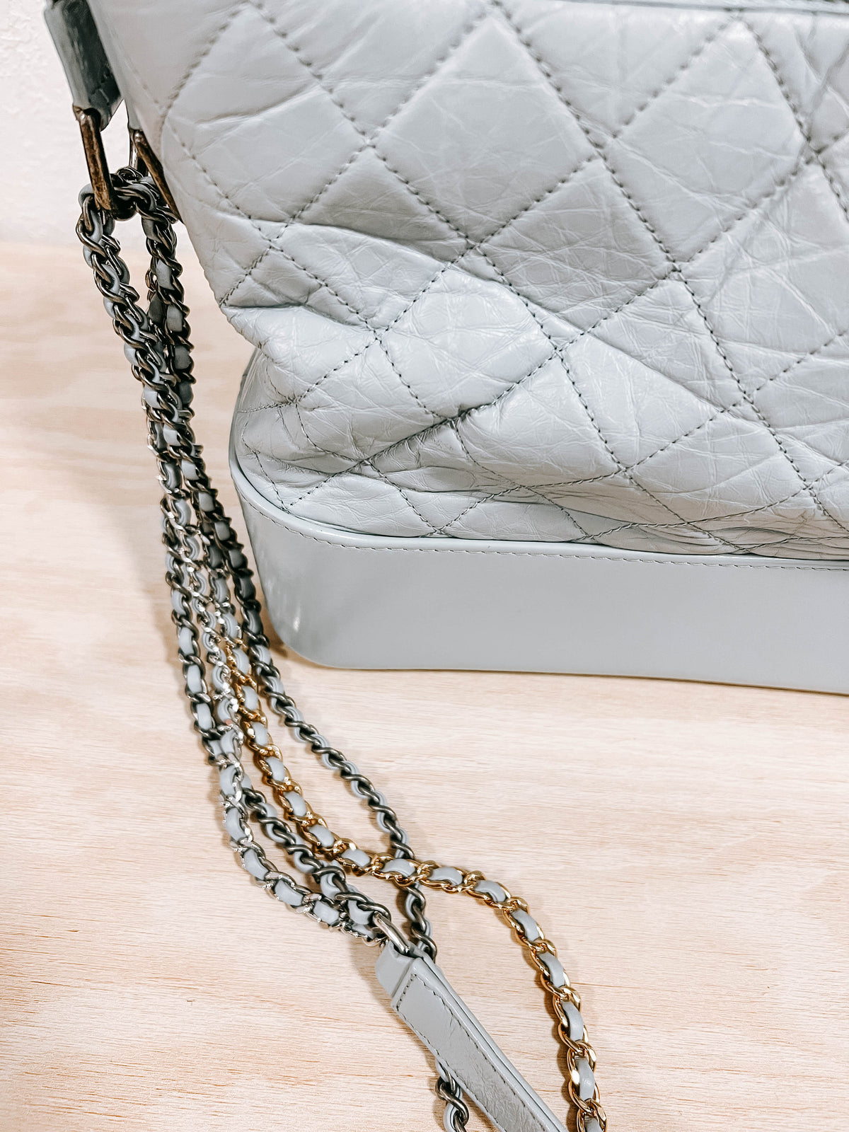 Chanel Aged Calfskin Quilted Medium Gabrielle Hobo Bag