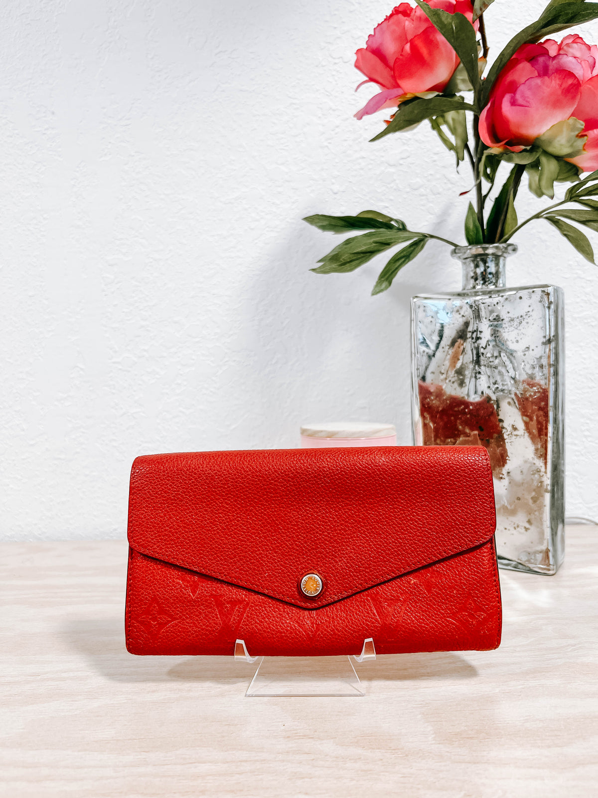Louis Vuitton Red Empriente Sarah Wallet