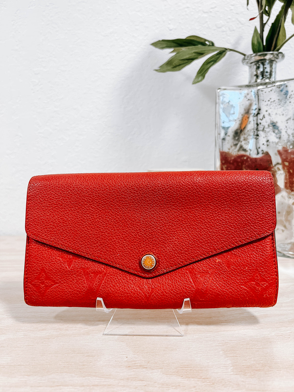 Louis Vuitton Red Empriente Sarah Wallet