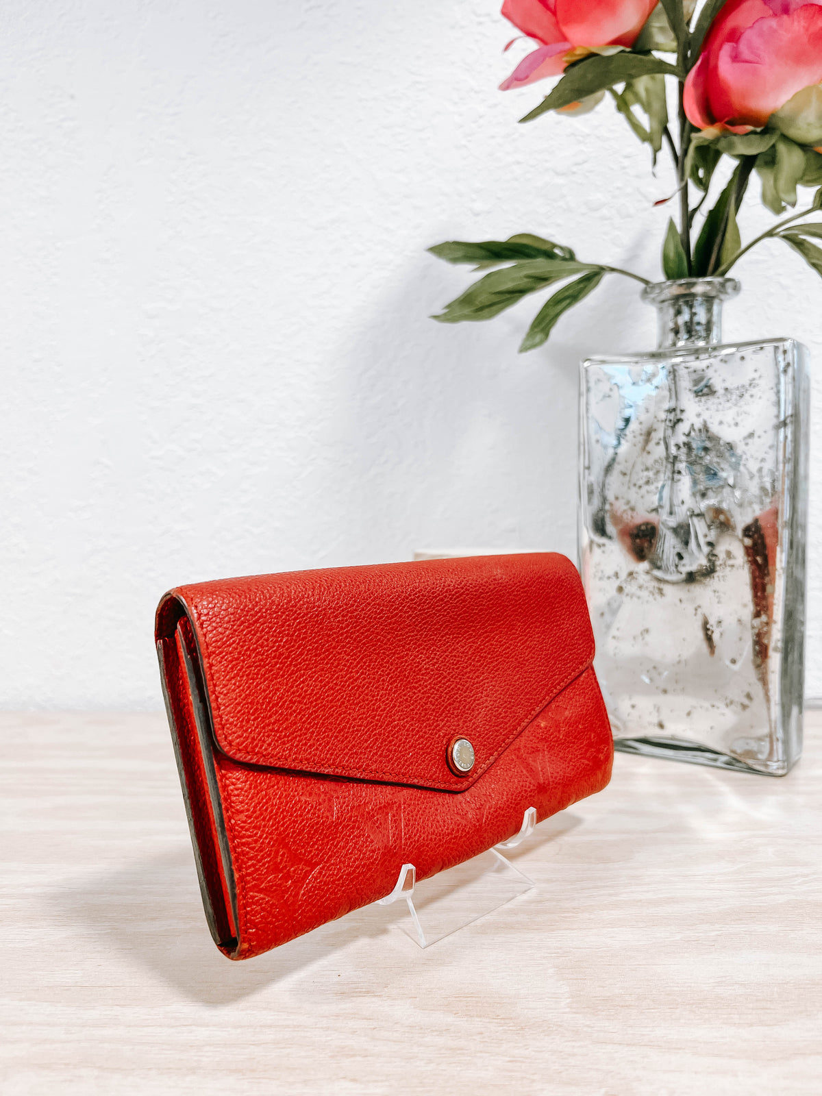 Louis Vuitton Red Empriente Sarah Wallet