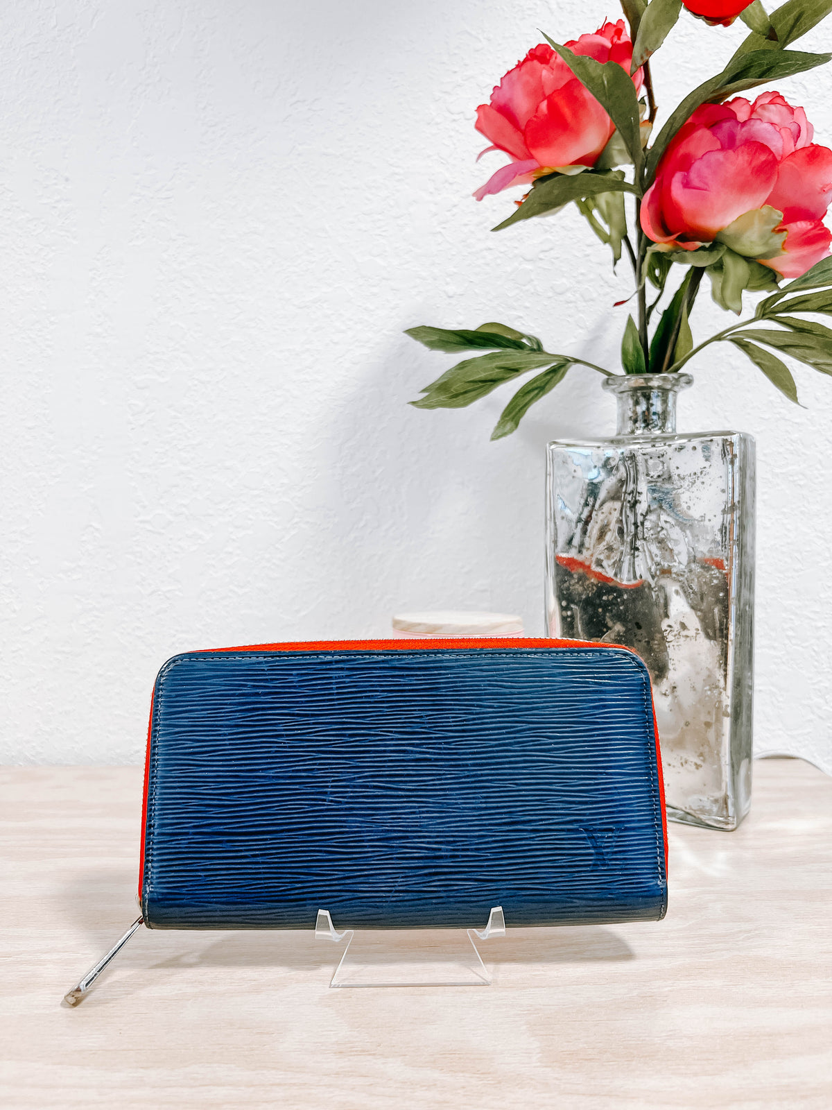 Louis Vuitton Navy Epi Zippy Wallet