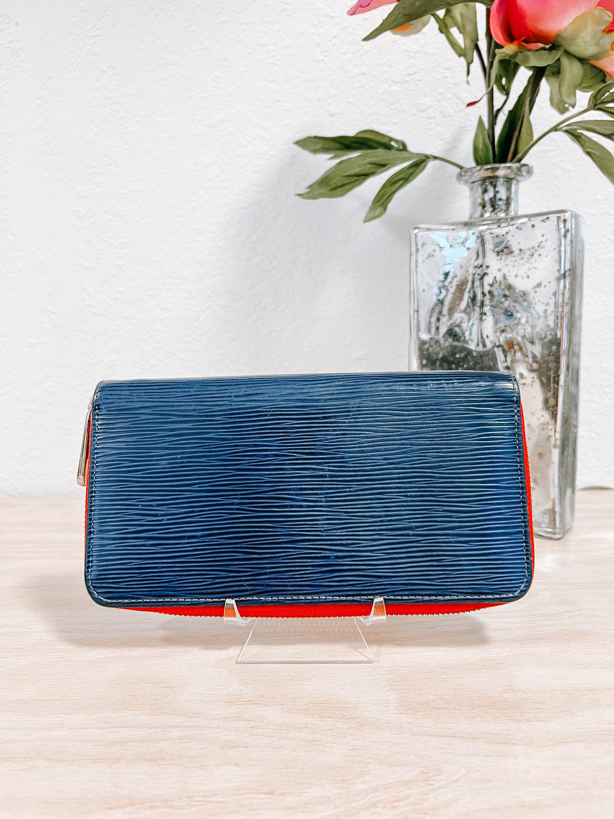 Louis Vuitton Navy Epi Zippy Wallet