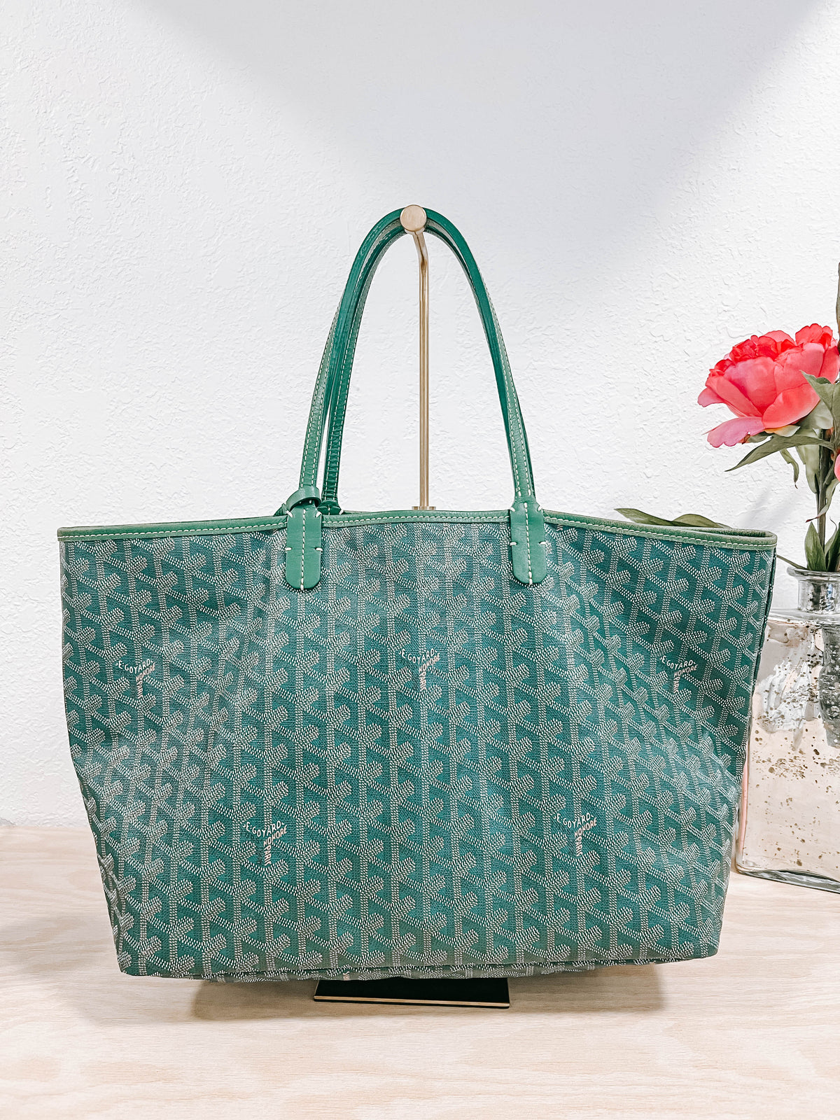 Pre-Owned Goyard Green St Louis GM Tote Bag *Final Sale*
