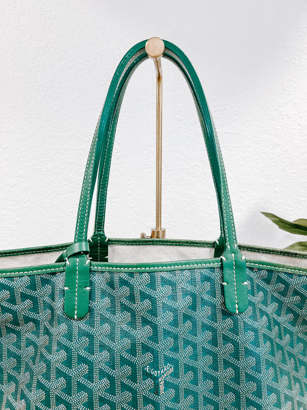 Pre-Owned Goyard Green St Louis GM Tote Bag *Final Sale*