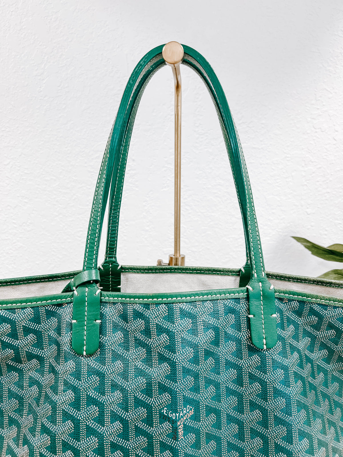 Pre-Owned Goyard Green St Louis GM Tote Bag *Final Sale*