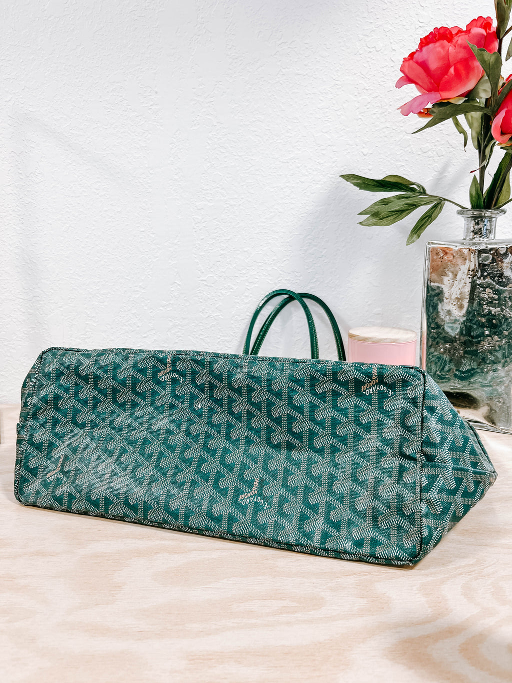Pre-Owned Goyard Green St Louis GM Tote Bag *Final Sale*