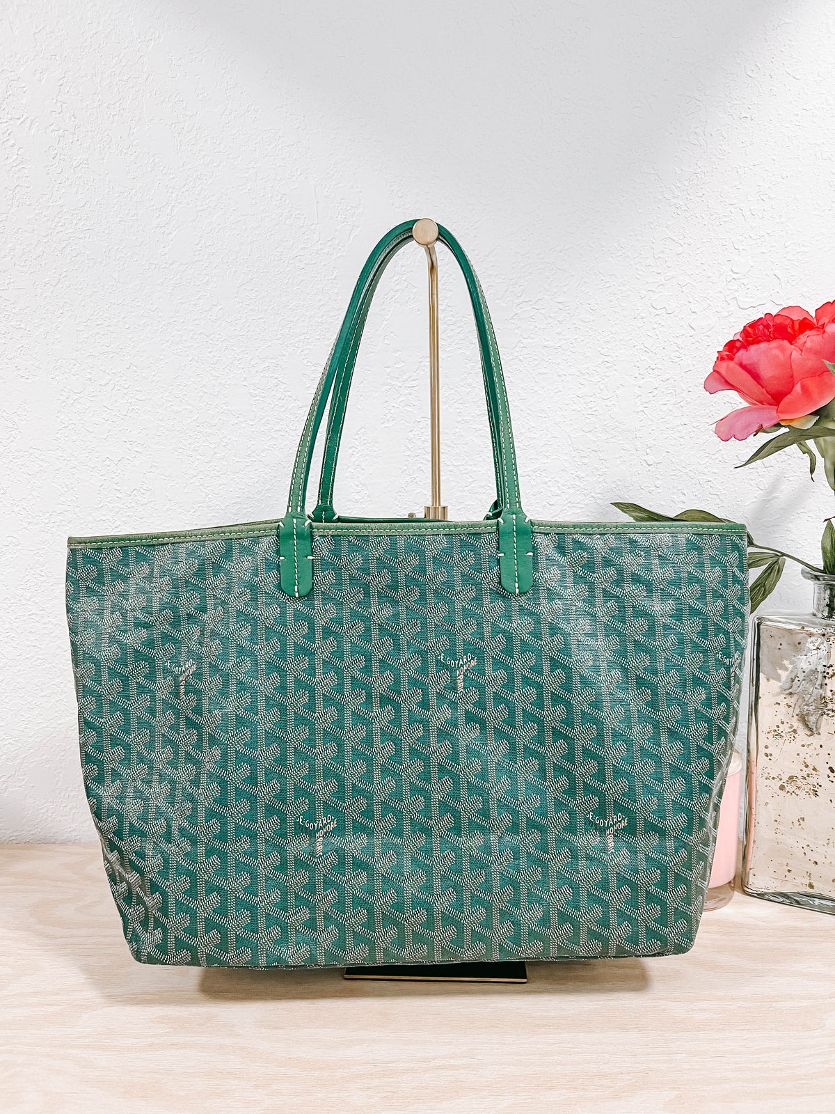 Pre-Owned Goyard Green St Louis GM Tote Bag *Final Sale*