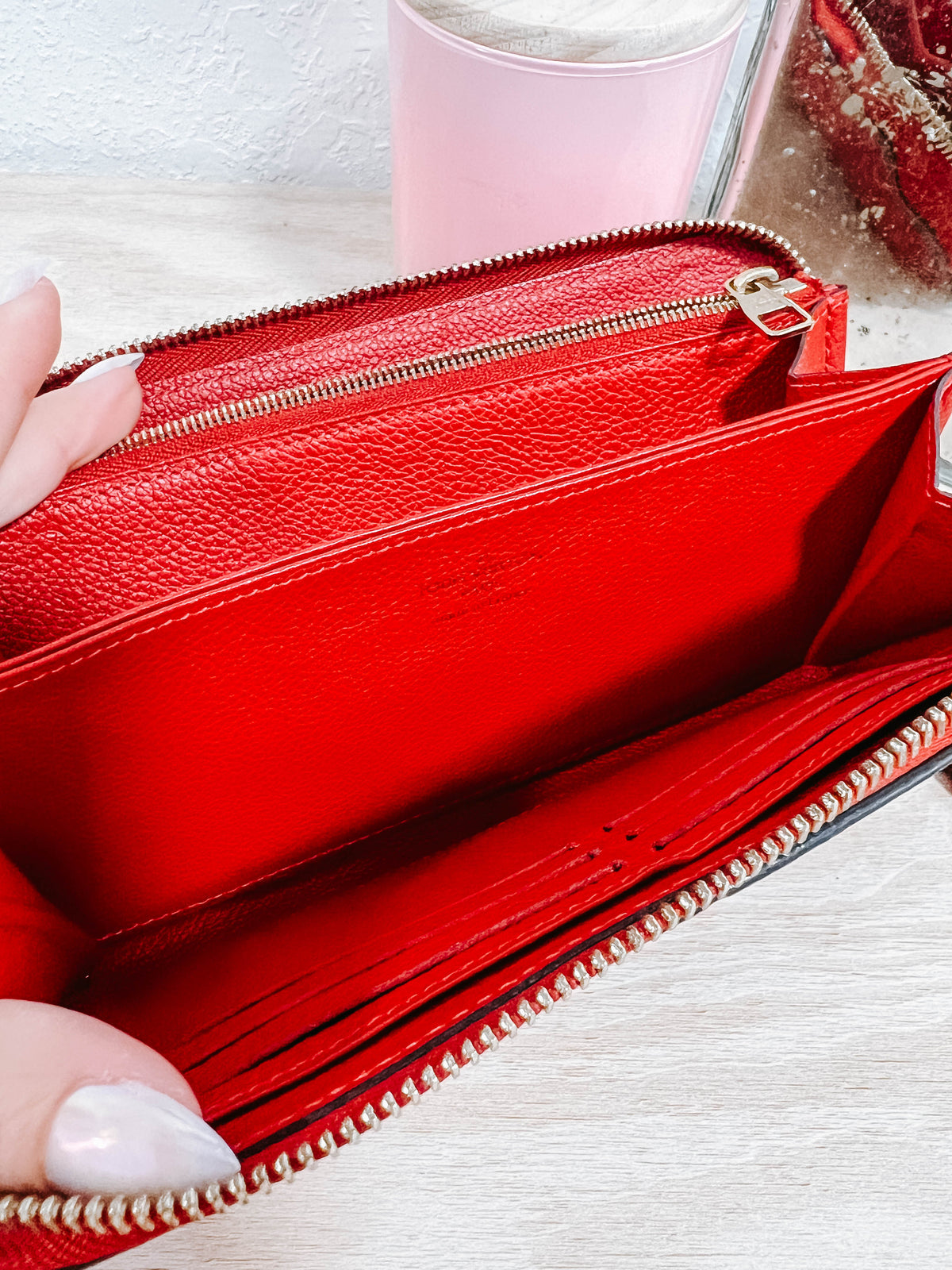 LV Red Empreinte Zippy Wallet *Final Sale*