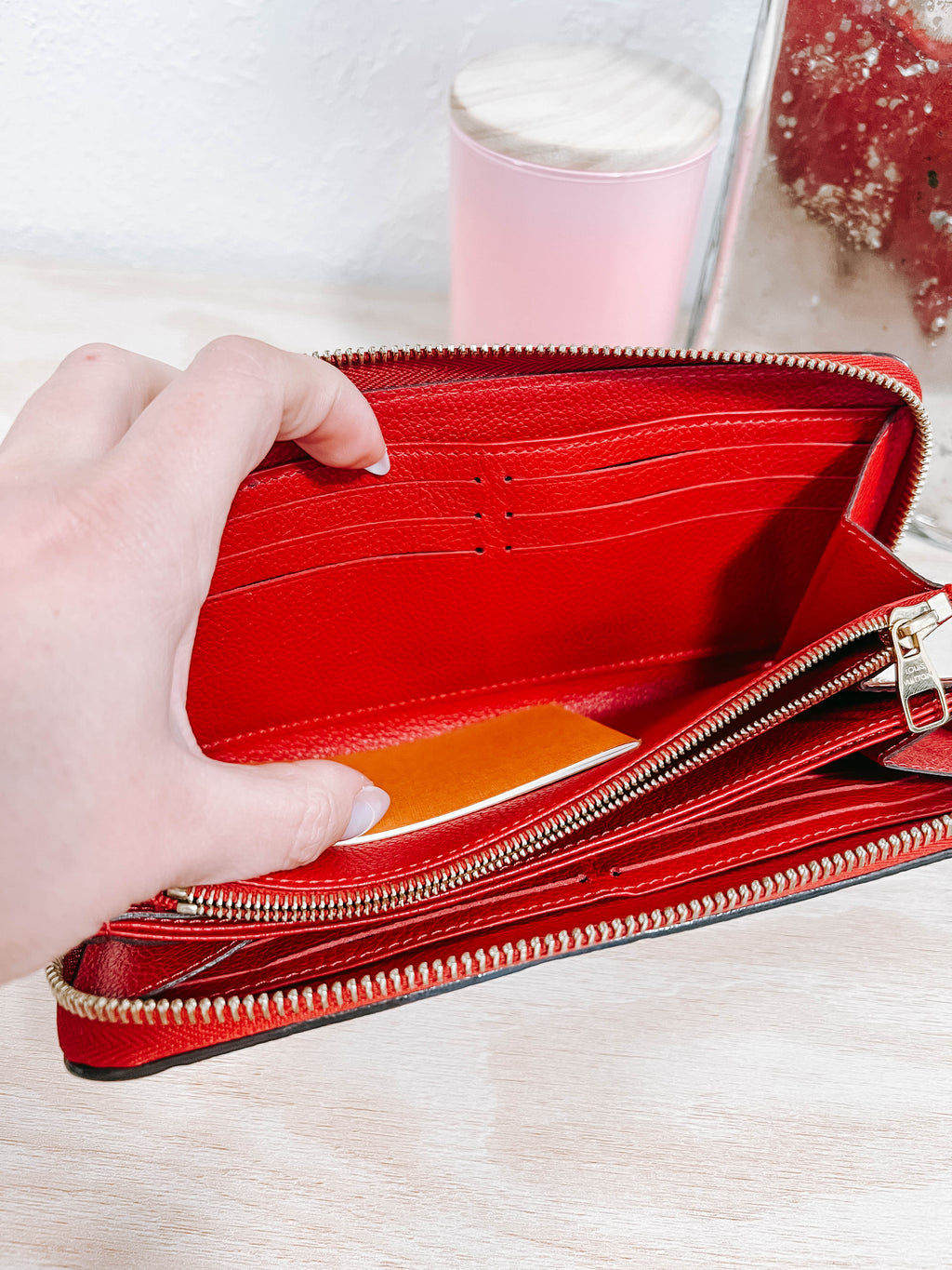 LV Red Empreinte Zippy Wallet *Final Sale*