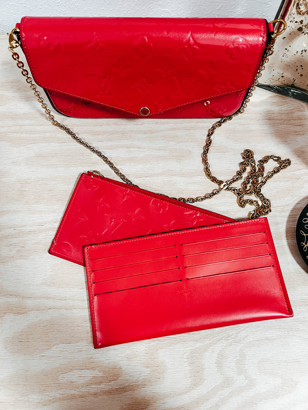 Louis Vuitton Hot Pink Vernis Felicie Pochette
