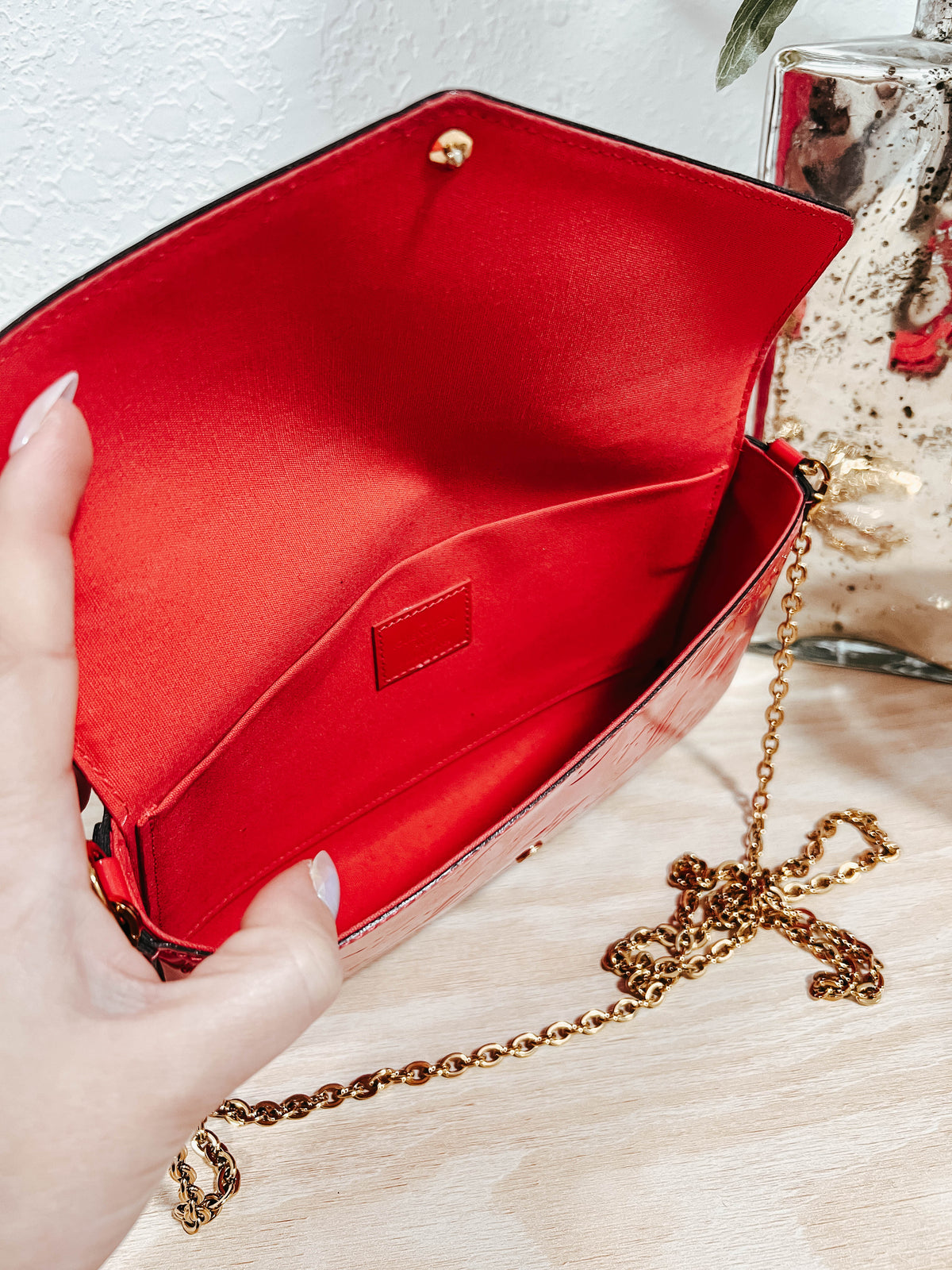 Louis Vuitton Hot Pink Vernis Felicie Pochette