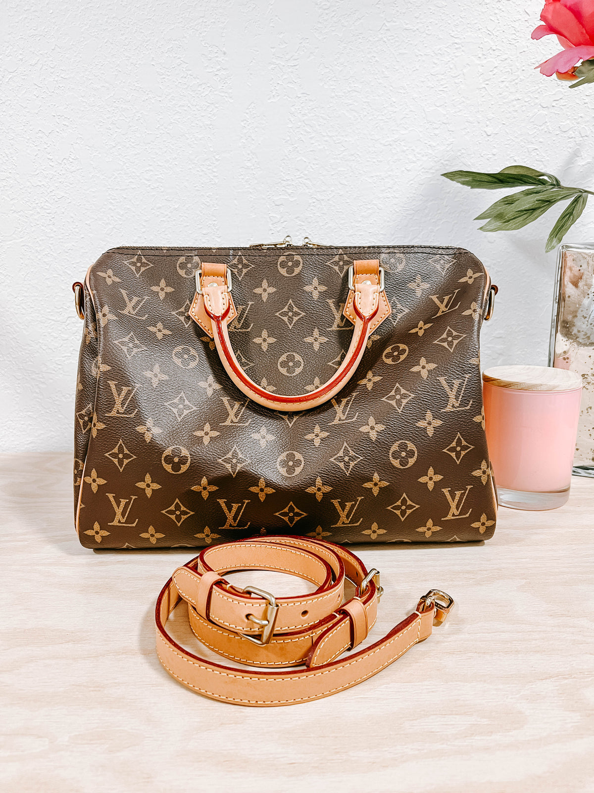 Louis Vuitton Monogram Speedy 30 Bandouliere