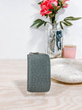 Pre-Owned Louis Vuitton Grey Tiaga Leather Vertical Zippy Coin Purse *Final Sale*