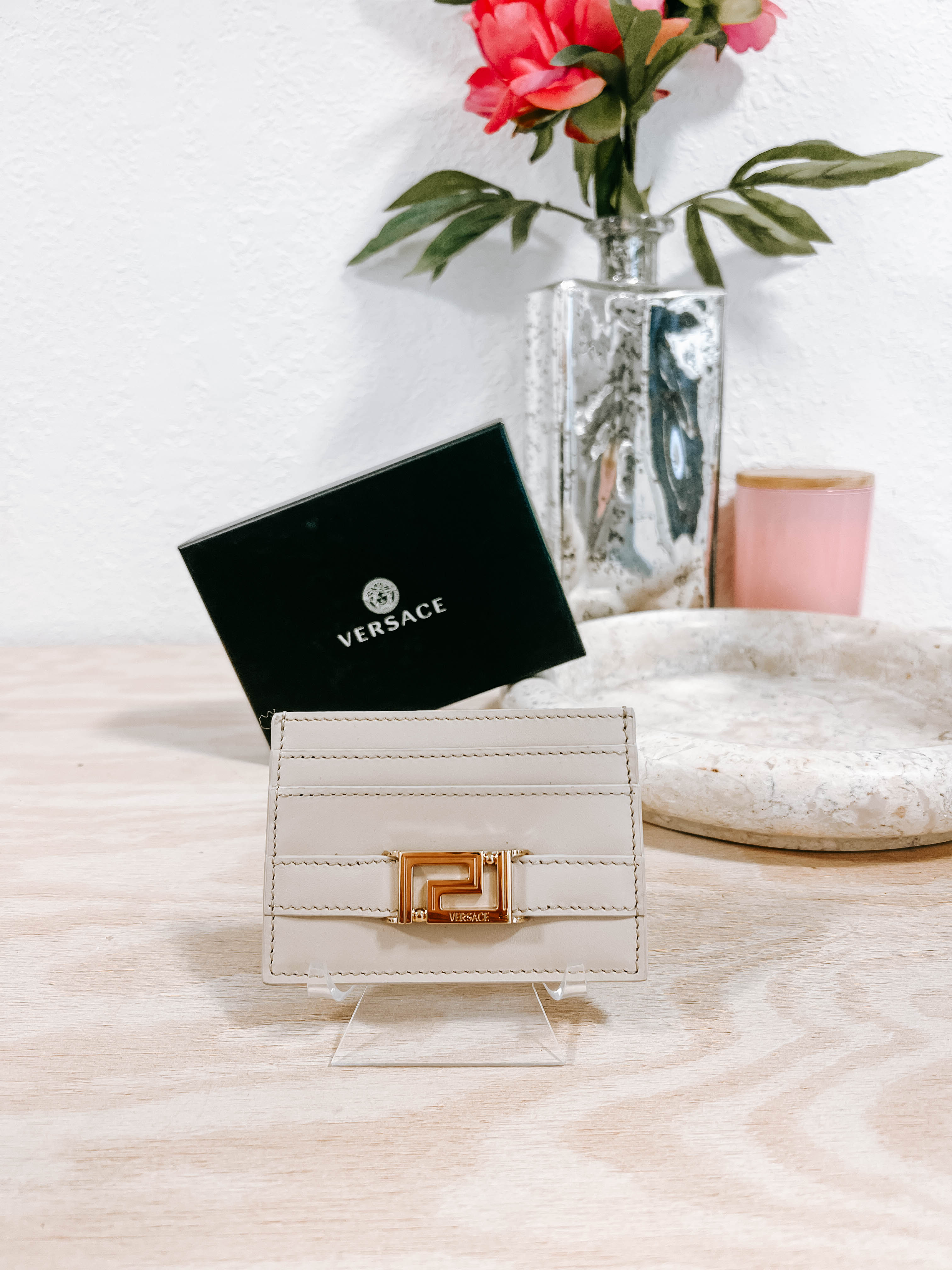 Pre-Owned Versace Beige Card Holder BNIB *Final Sale*